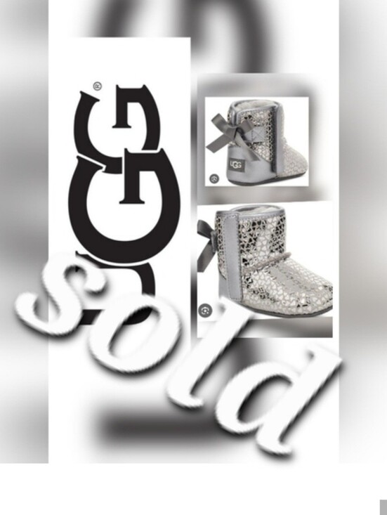UGG Other - UGG Kids Boots in Shiny Silver